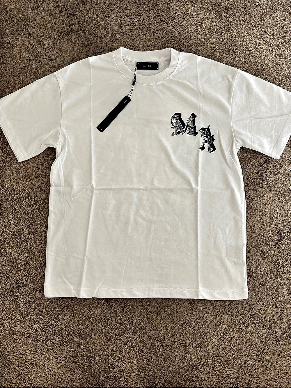 Amiri Dreamers Chain Stitch Oversized T-Shirt White